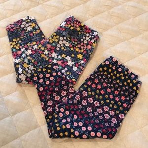 2 piece flower leggings